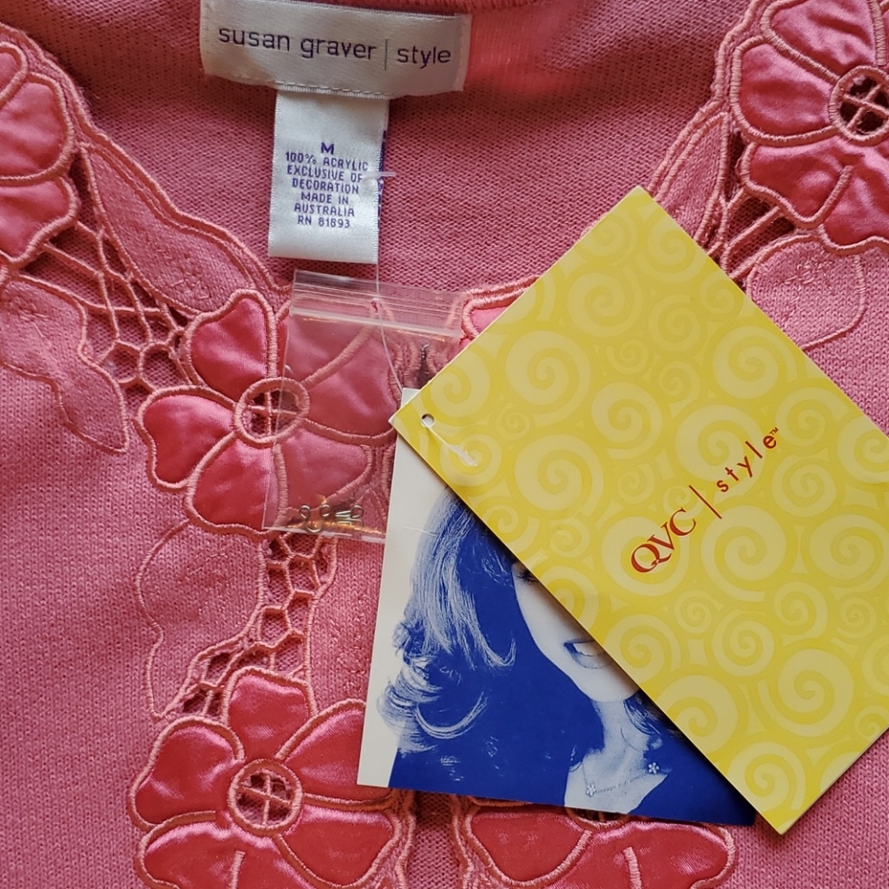 NWT Susan Graver 2 piece sweater Cardigan set - Picture 6 of 11